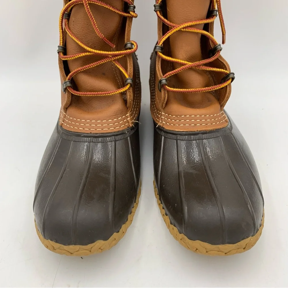 NWOT LL Bean Duck Boot Brown Men 9N Women 10.5-11 Waterproof Gortex 11”‎ Tall